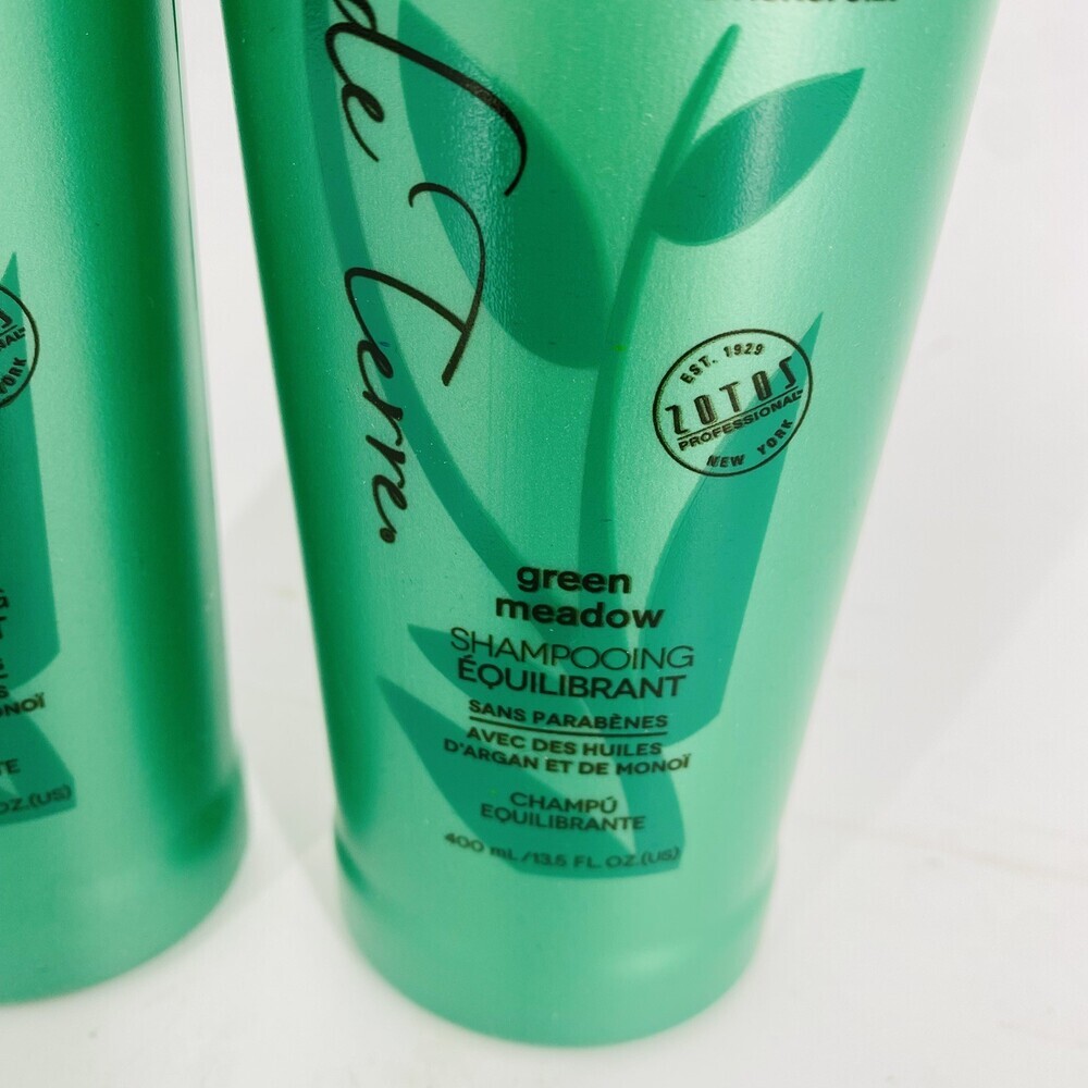 2 Pack Bain De Terre Green Meadow Balancing Shampoo 13.5 Fl Ounces - Picture 3 of 7